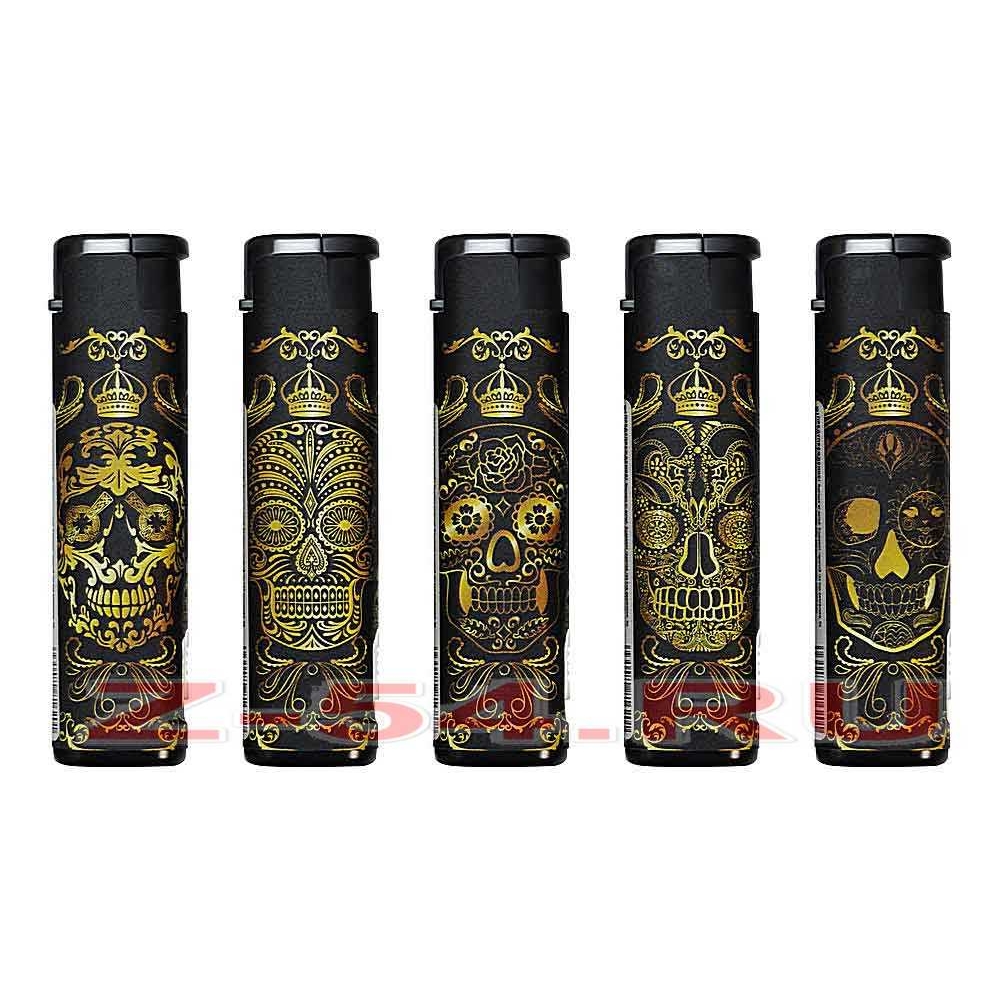 Турбо фонарик (Oney TF-05) Золотой череп 1*50*200