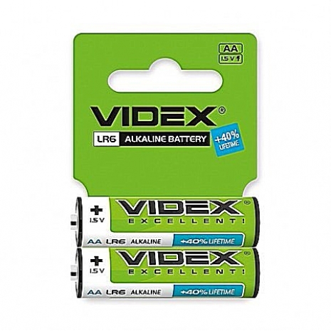 Батарейки Videx LR6/AA shrink card0